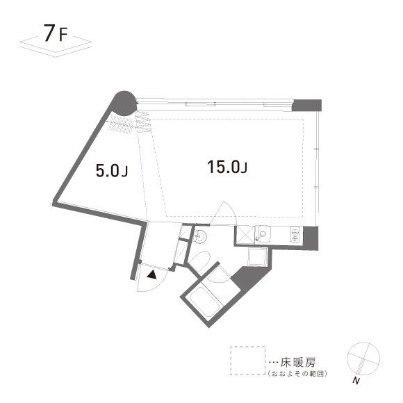 GROVE 704号室 間取り
