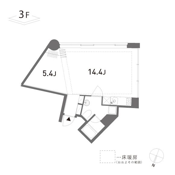GROVE 304号室 間取り