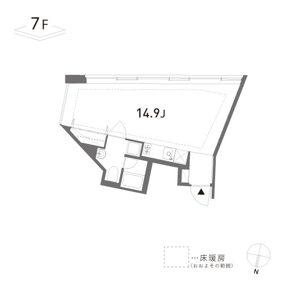 GROVE 703号室 間取り