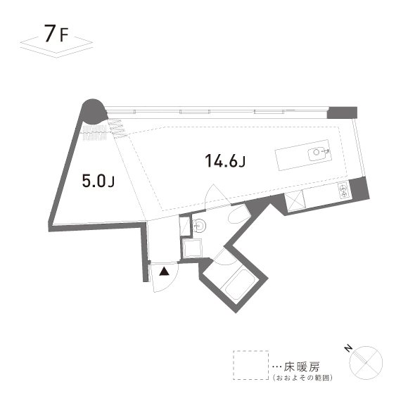 GROVE 702号室 間取り