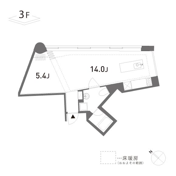 GROVE 302号室 間取り