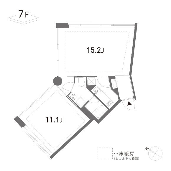 GROVE 701号室 間取り