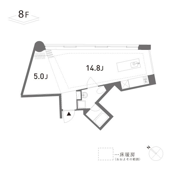 GROVE 802号室 間取り