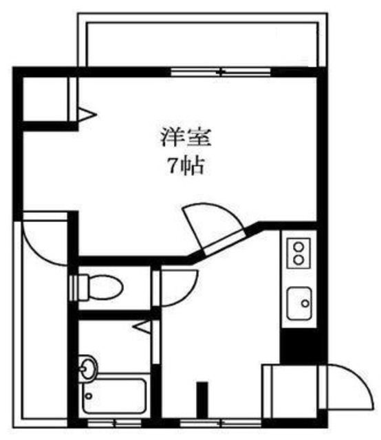 渡辺マンション 303号室 間取り