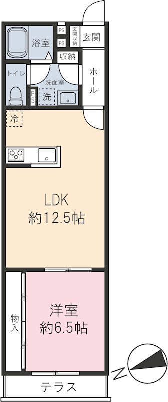 M&rsquo;s Daizawa（エムズ　ダイザワ） 103号室 間取り