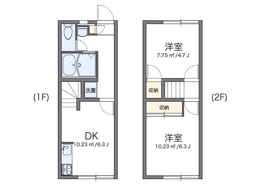 レオパレスエムエスケイ 102号室 間取り