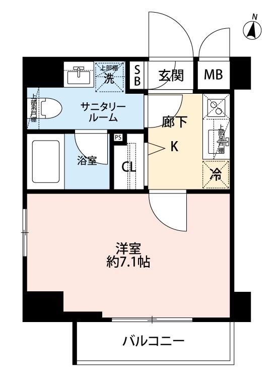 GRAND CONCIERGE 恵比寿 1003号室 間取り