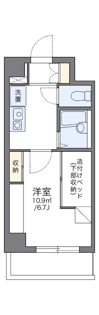 レオパレス宇田川町マンション 402号室 間取り