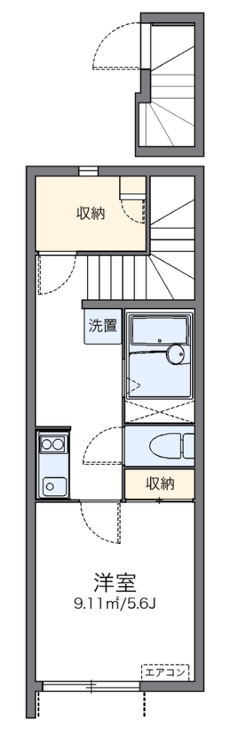 レオネクストＭＩＹＵＫＩ 204号室 間取り