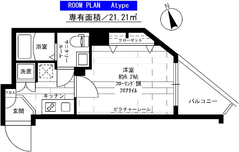 ステージファースト三軒茶屋アジールコートⅡ 間取り図