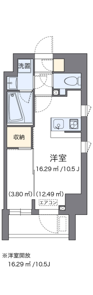 ＬＯＶＩＥ麻布十番 901号室 間取り