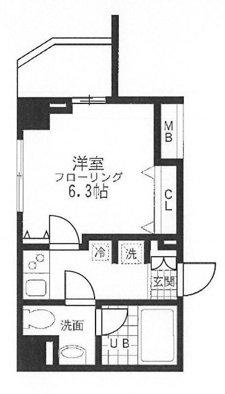 レジディア桜上水 0301号室 間取り