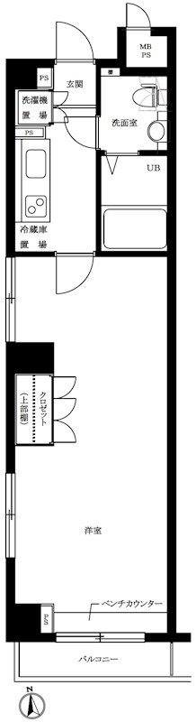 ルーブル代田橋 205号室 間取り