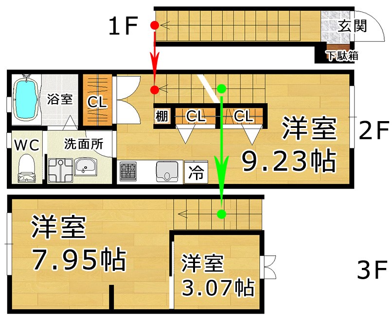 CIK24(シーアイケー24) 202号室 間取り
