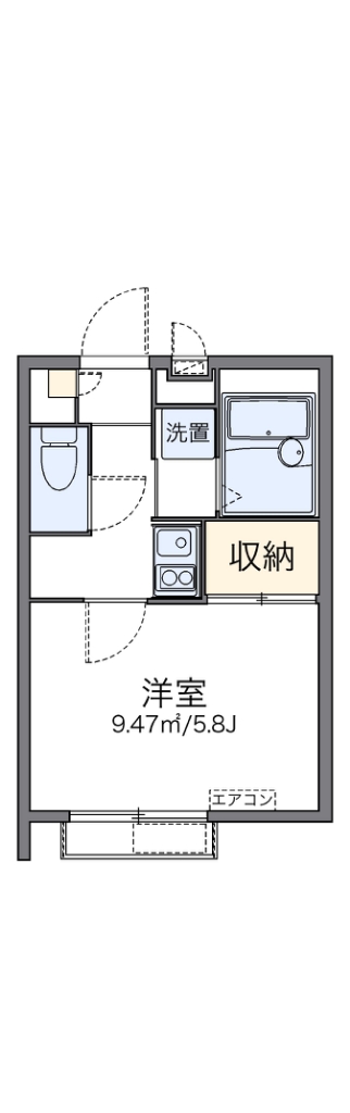 レオパレス羽根木 101号室 間取り