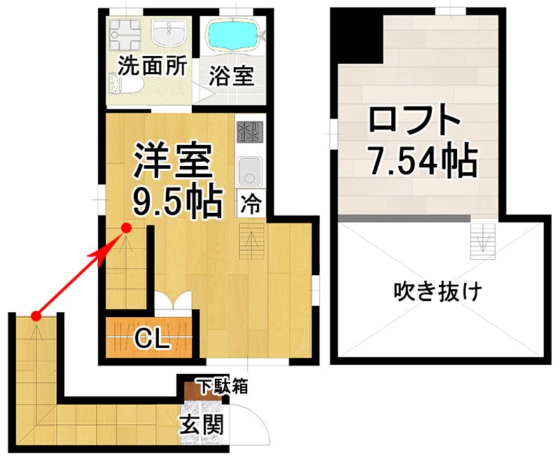フォレストハウス戸越 202号室 間取り