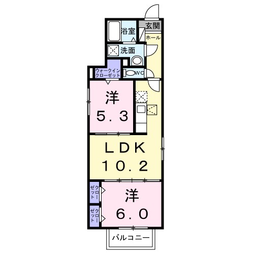 サン番館 101号室 間取り