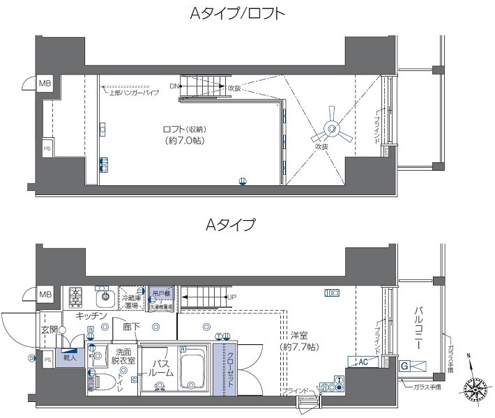 ZOOM六本木 501号室 間取り