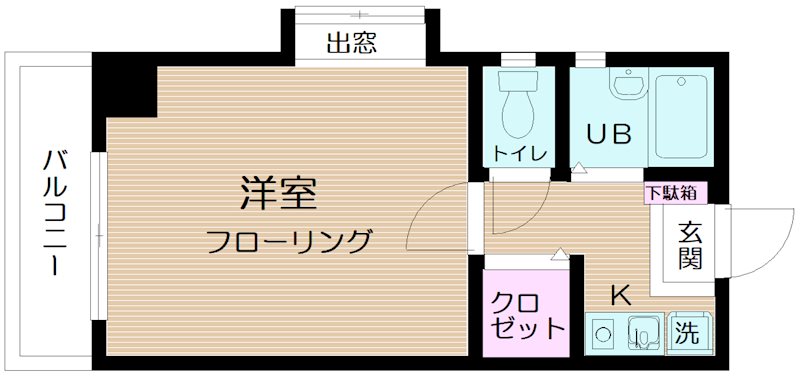 ビルトモア西新宿 901号室 間取り