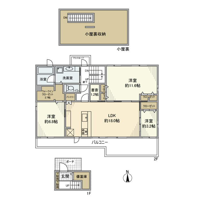 久我山戸建 2F号室 間取り