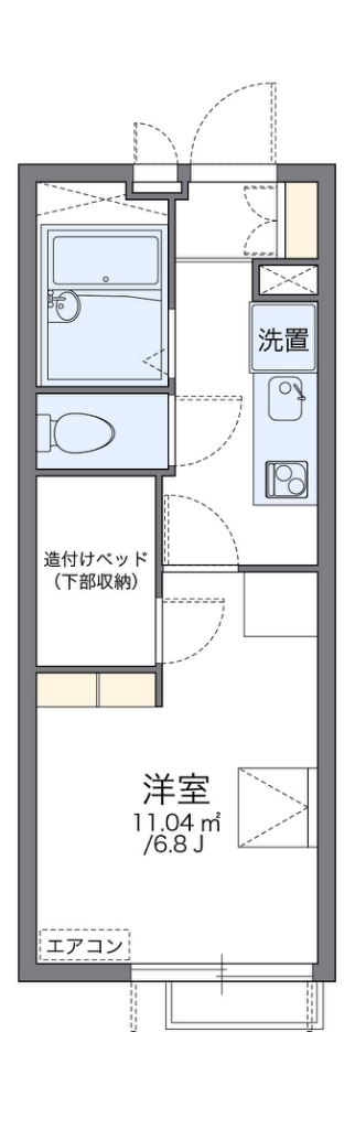 レオパレス大井 303号室 間取り