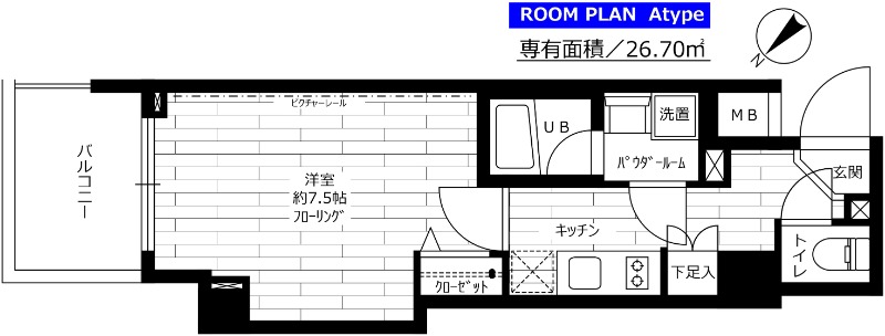 ステージファースト東新宿 309号室 間取り