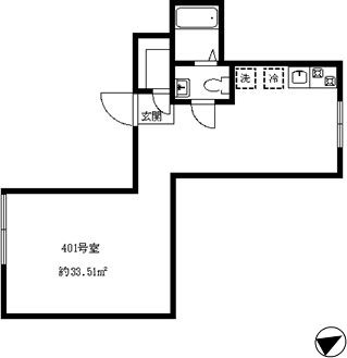 ドミールK西荻南 401号室 間取り