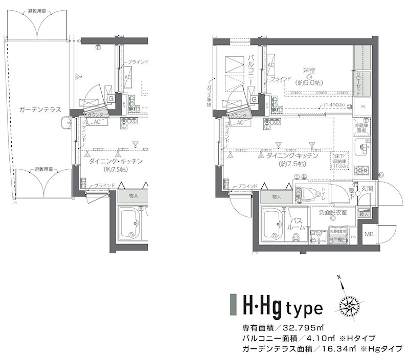 ZOOM新宿夏目坂 307号室 間取り