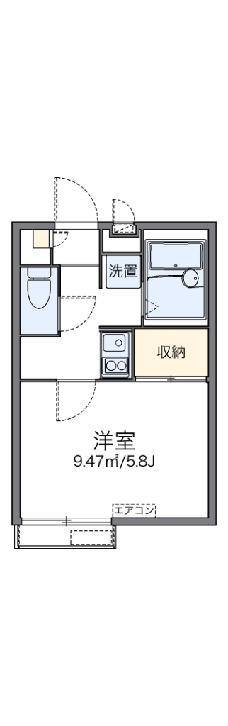 レオパレス上用賀三丁目 202号室 間取り