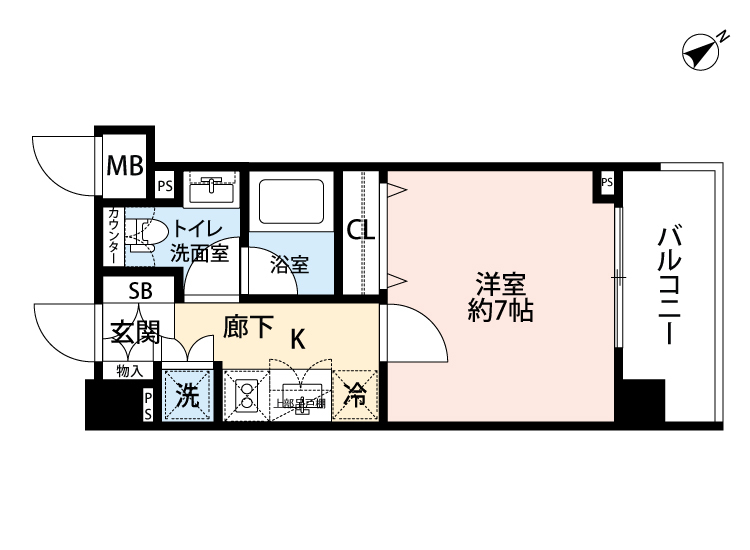 フェニシア学芸大学　４１１号 411号室 間取り