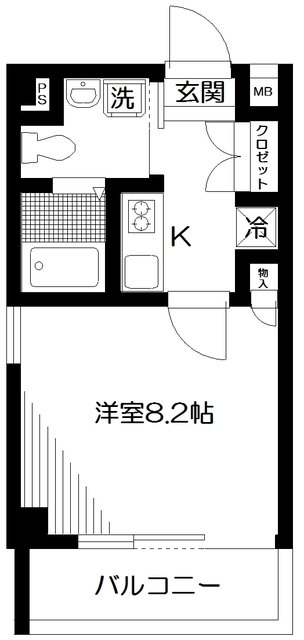 サニーハイマート下北沢 208号室 間取り