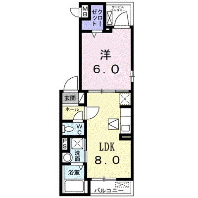 レジデンス　マイ 201号室 間取り