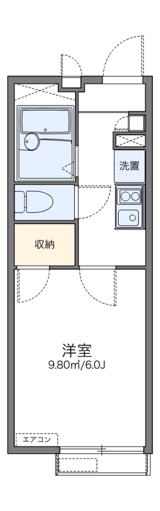 レオパレスシェーネ 207号室 間取り