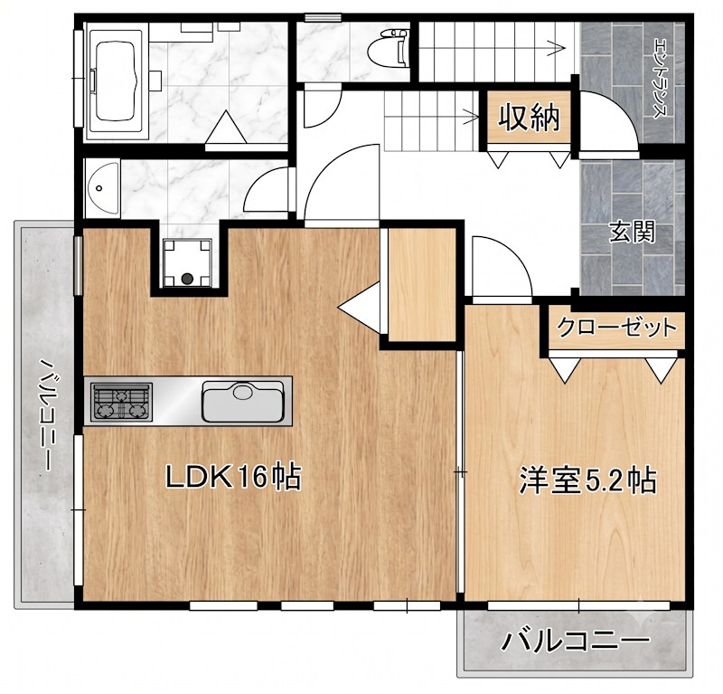中筋ビル 201号室 間取り