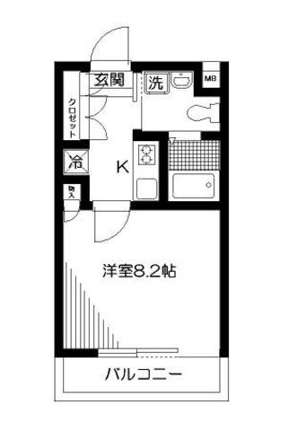 サニーハイマート下北沢 502号室 間取り