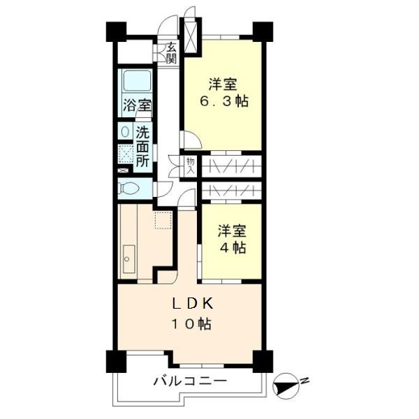 グリーンヒルズ目白 505号室 間取り