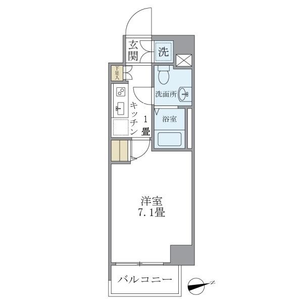 リアルスウィート三軒茶屋 401号室 間取り
