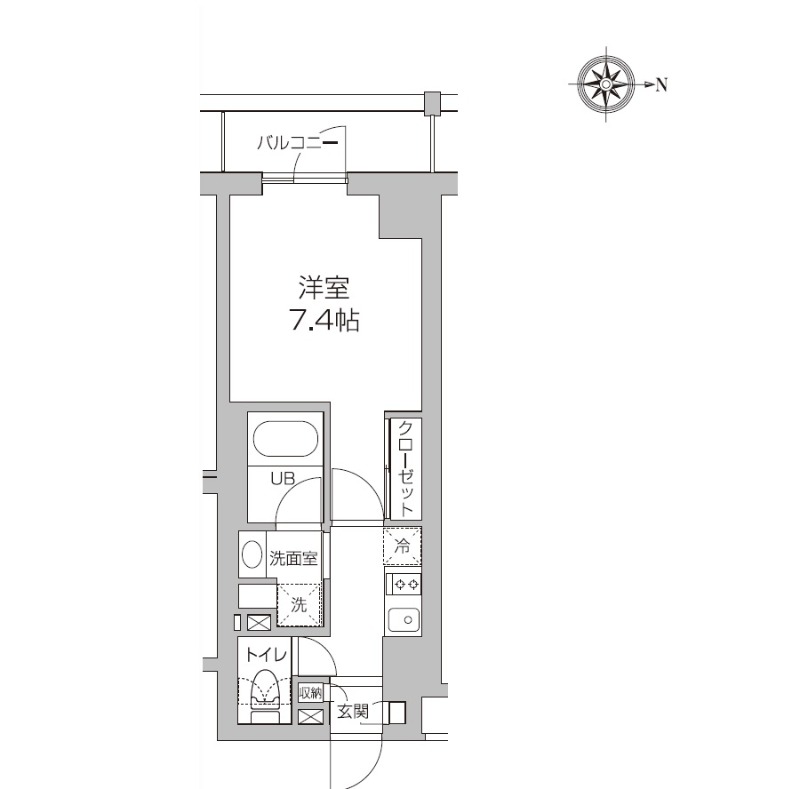 レジディア高円寺 0503号室 間取り