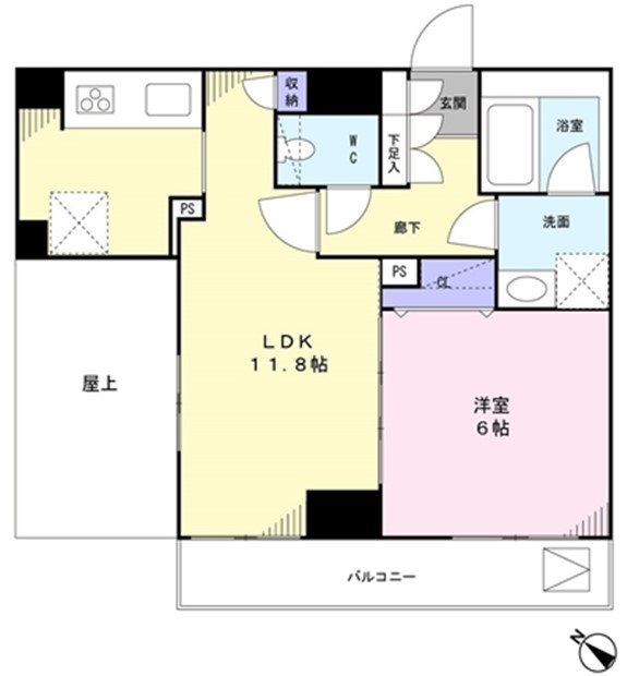 PREMIUM　CUBE　文京江戸川橋　＃mo 502号室 間取り