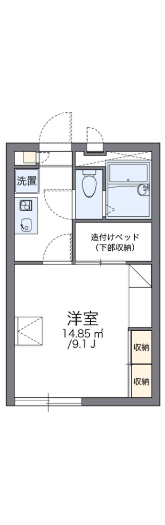 レオパレスＹｏｕ－２ 206号室 間取り
