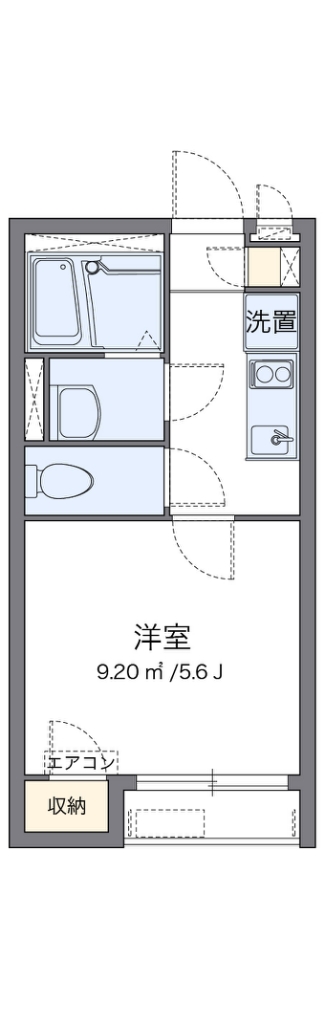 クレイノ市谷台町 102号室 間取り