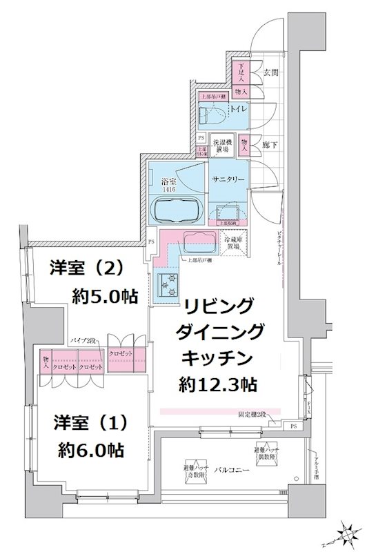 ステラメゾン三軒茶屋 0202号室 間取り