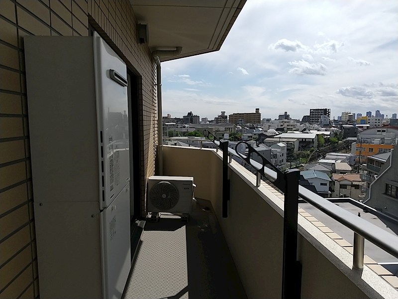 旗の台アパートメント ベランダ