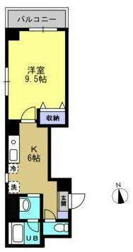 芝132金杉アパートメント 602号室 間取り