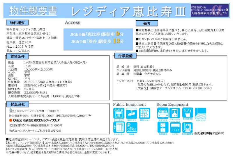 レジディア恵比寿Ⅲ その他16