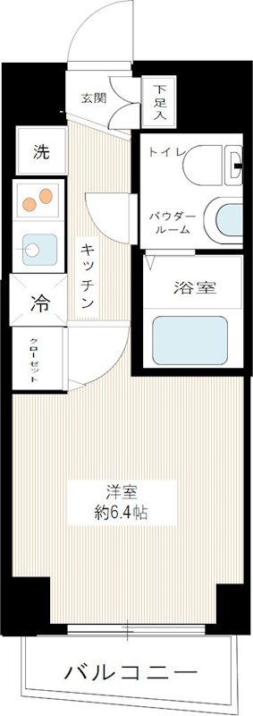 ARCOBALENO MUSASHIKOYAMA 0503号室 間取り