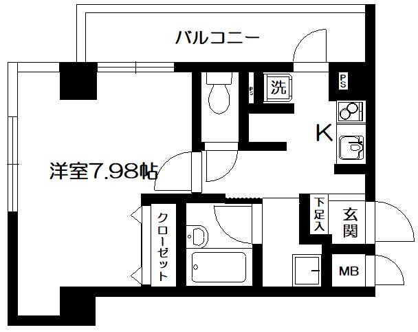 プルミエール 203号室 間取り