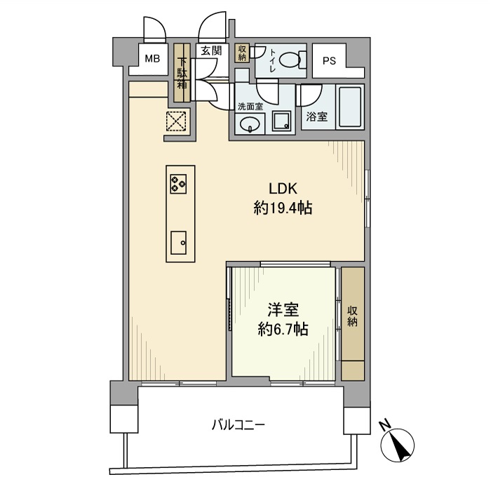 エルアルカサル武蔵小山 1102号室 間取り