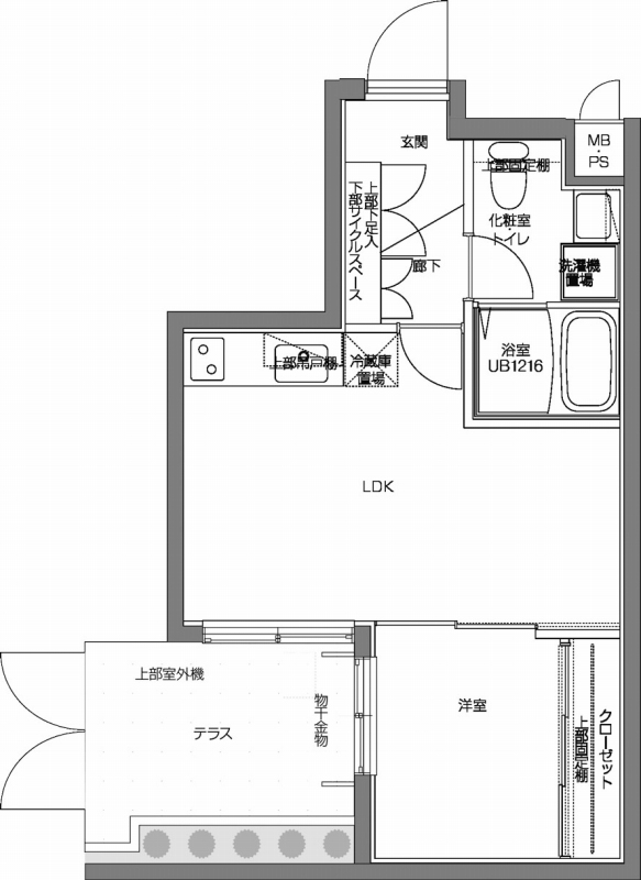 パティーナV代々木上原 101号室 間取り