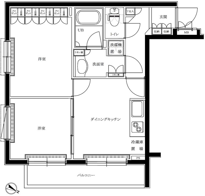 ルーブル品川西小山 301号室 間取り